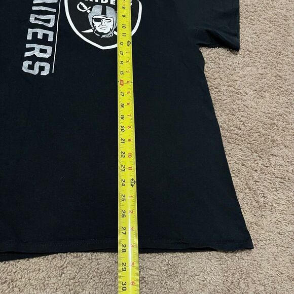 Las Vegas Raiders Shirt Men Large Black NFL Football Graphic Tee 100% Cotton - Picture 6 of 7